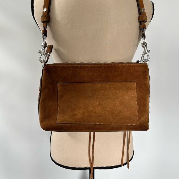 Rebecca Minkoff Darren Large Suede Crossbody/or Shoulder Bag - Picture 4 of 7